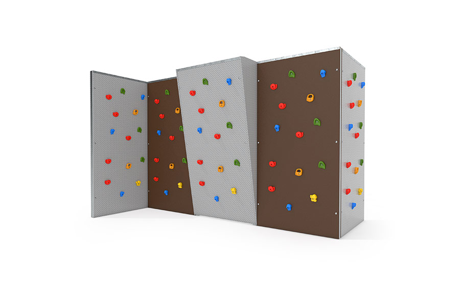 Bouldern Wand 5er Überhang beidseitig bekletterbar