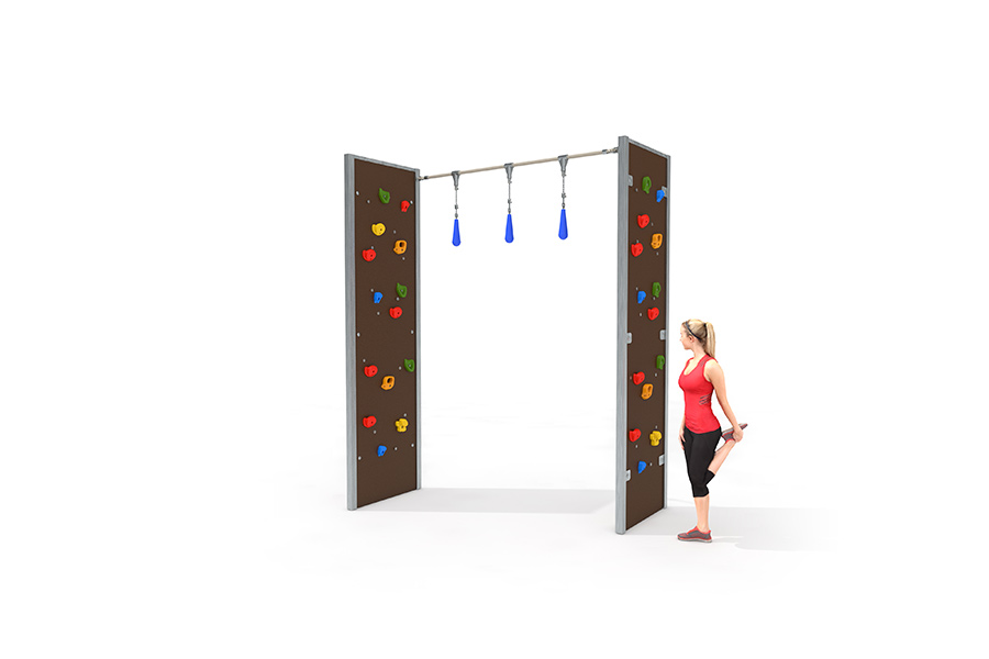 Bouldern Boulder Wald mit 2 Wände verbunden