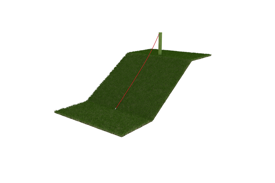 Stamm mit Seil L: 300 cm