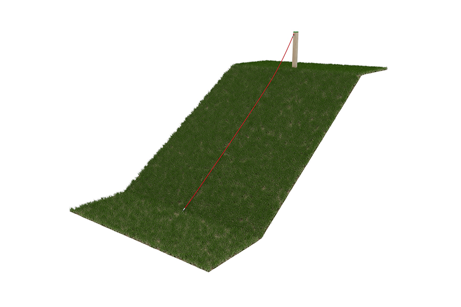 Stamm mit Seil L: 500 cm