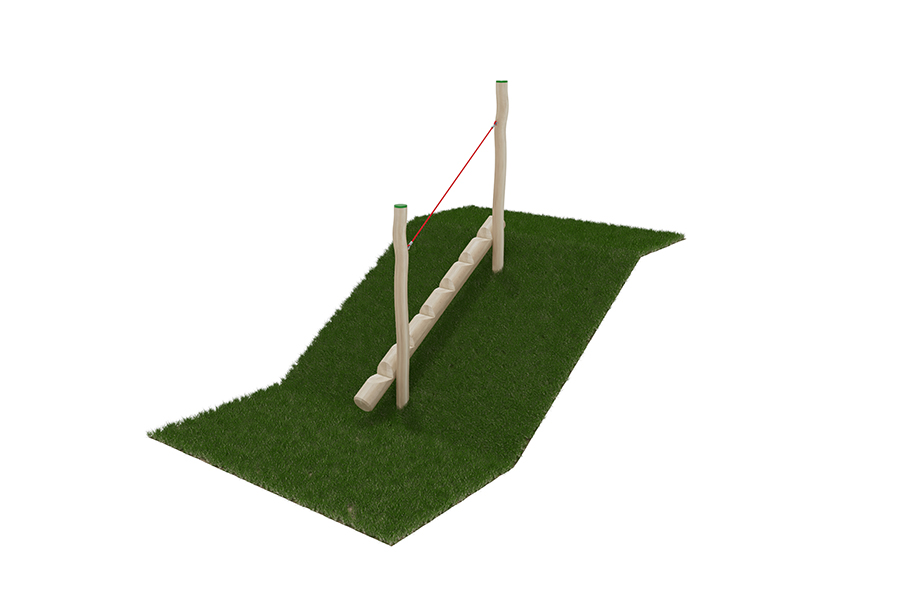 Steigstamm mit Halteseil L: 300 cm