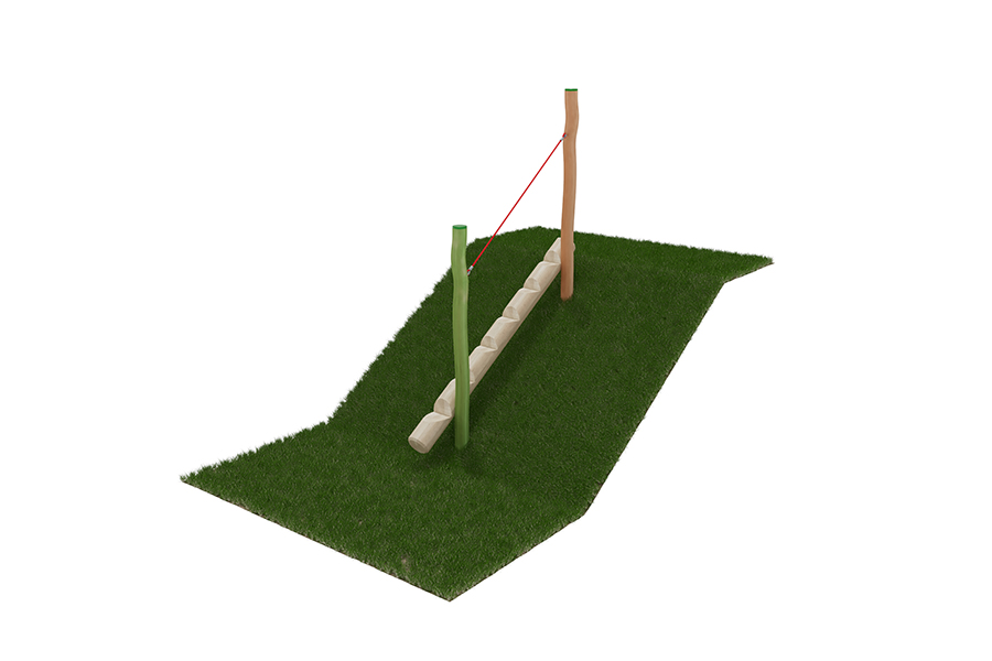 Steigstamm mit Halteseil L: 300 cm