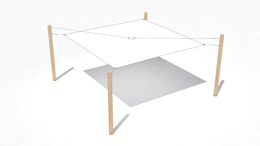 Robiniensteher natur inkl. Zubehör [A]