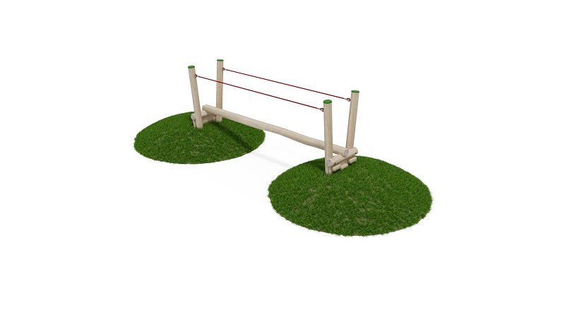 Balancierbrücke mit Handlauf