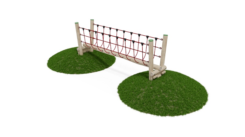 Balancierbrücke mit Netz