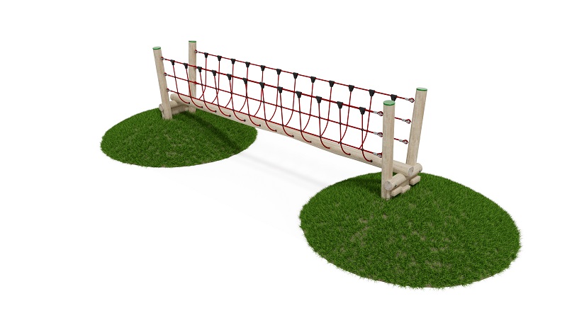 Balancierbrücke mit Netz