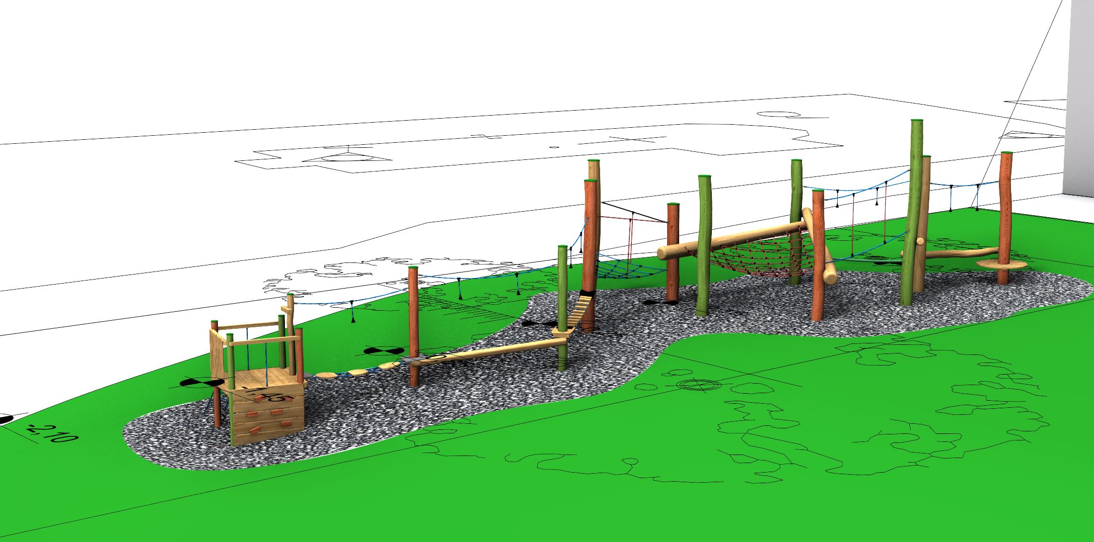 Turm mit Seiledschungel Heimschuh