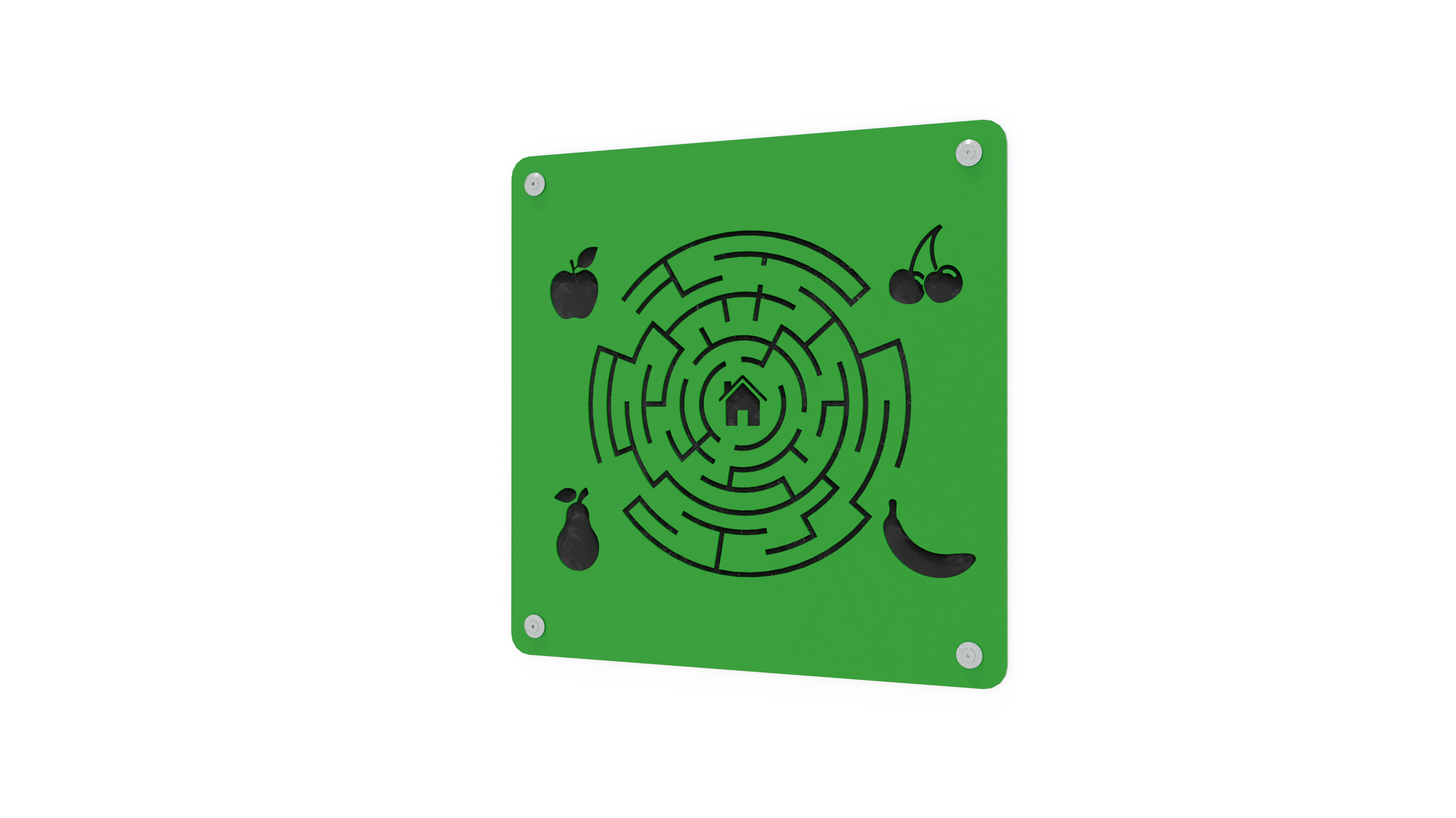 Spielwand Labyrinth grün