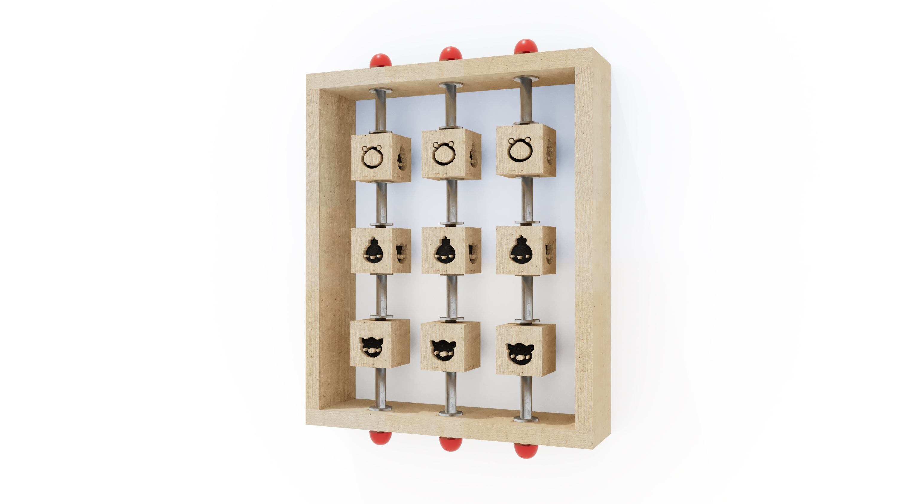 Spielwand Tic-Tac_Toe Tiere