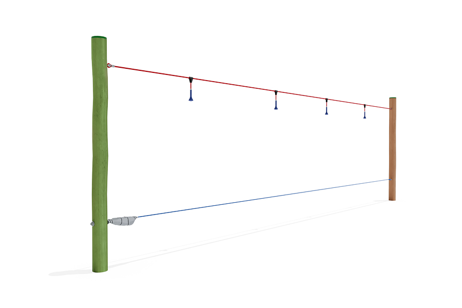 Balancierweg 10m mit Halteseil u. Abhängung
