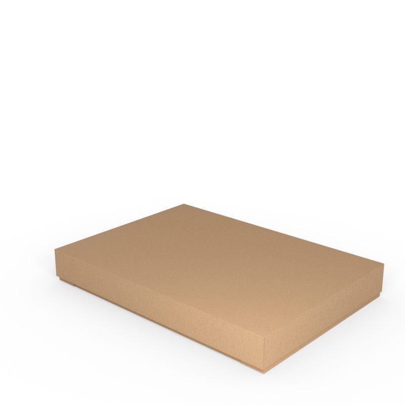 Flache Kartonverpackung aus Wellpappe