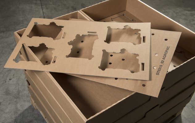 Karton-Innenverpackung mit passgenauen Aussparungen